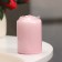 Candle - cylinder, 4 × 6 cm, 9 hours, light pink