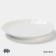 Porcelain dining porcelain Magistro "Flower", D = 19 cm, white color