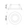LED LED STERN, 10 W, 3000K, LED, white color, D = 75mm