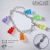 Bracelet "marmalade bears", colored in silver, 17 cm