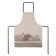 Feminine apron Rabbit Family, size 60x80 cm, color gray color