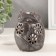 Ceramics candlestick per 1 candle "fox" brown 7.5x7.5x11 cm