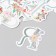Stickers for creativity "Flower alphabet" embossing silver set 33 pcs 9x7x0.8 cm