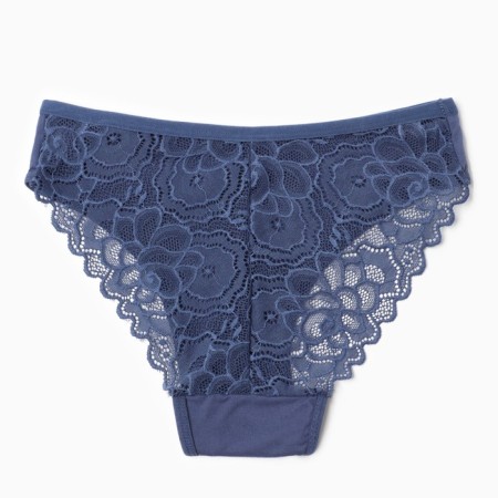 Panties female Braziliano, dark blue color, size 50 (XL)-2