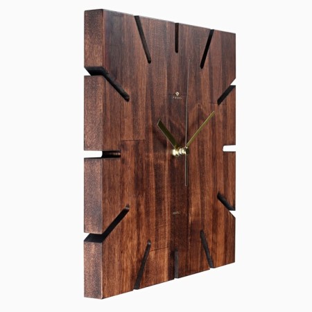 Watch Wall Interior "Square", silent, 27 x 27 cm, natural wood, aa-1