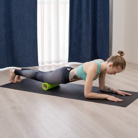 Massage roller SANGH, 30x10 cm, green color-4
