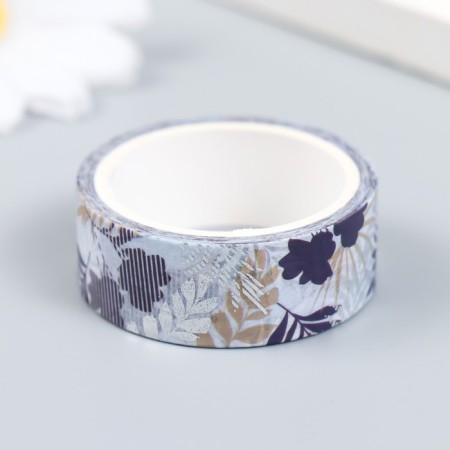 Adhesive tape Paper "Mysterious Garden" nr 8 pcs width-1.5; 3cm dl.-4m 4.3x8.2x8 cm-2