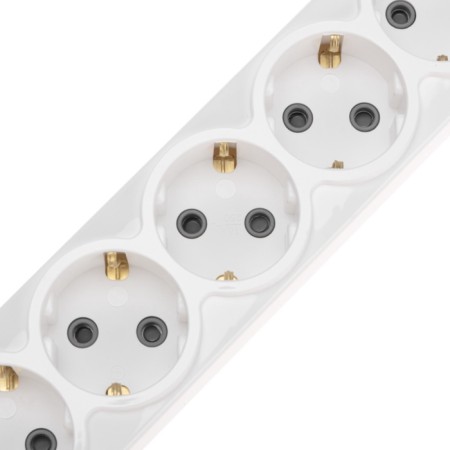 Extension cord Premium 6 nests, 5m, 3x1.5mm², s/s, with a switch, white rexant-2