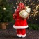 Santa Claus "in a patterned fur coat, with a garter" 47 cm, red