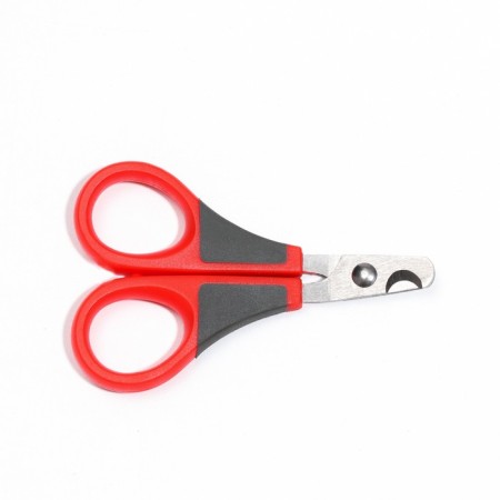 Cooperus scissors curved, hole 7 mm, burgundy with gray-4