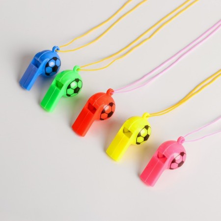 Whistle "Football" with a rope, the color of mix-1