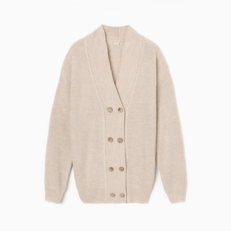 Jumper female minku: casual collection beige color, river 52-6