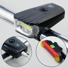 Lanter Bicycle front and rear battery, waterproof, 7 modes