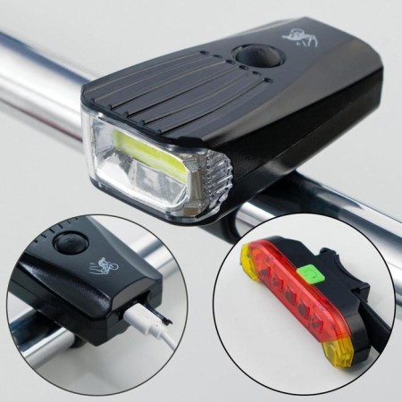 Lanter Bicycle front and rear battery, waterproof, 7 modes