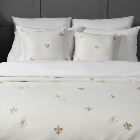 Set "Lilas": a bedspread 160 x 220 cm, pillowcase 40 x 40 cm - 2 pcs, white color-2