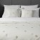 Set "Lilas": a bedspread 160 x 220 cm, pillowcase 40 x 40 cm - 2 pcs, white color