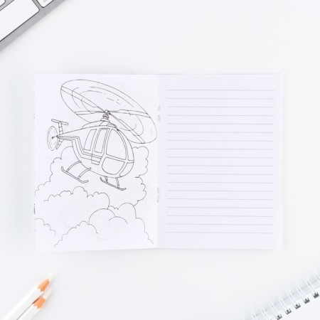 Set: notebook A6, pencils (2 pcs.) And wax crayons (4 pcs.) "Success and victories"-10