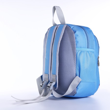 Baby backpack with wallet, lightning department, blue color-2