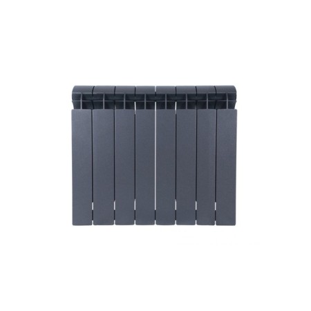 Bimetallic radiator Global Style Plus 500, 100 mm, 8 sections, black color-1