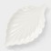 Ceramic "Leaf" dish, 25.5 × 14.5 cm, white color