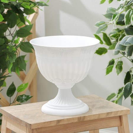 Street Kashpo on the Angara leg, 3 l, white color-1