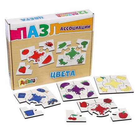 Set of puzzles - Associations "Colors", 12 puzzles