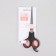 Hairdressers with emphasis, blade - 7.5 cm, black/red color