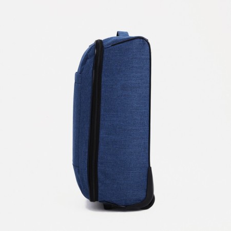 Small suitcase, 20 "," Factory Cartes ", lightning department, external pocket, 2 wheels, blue color-1