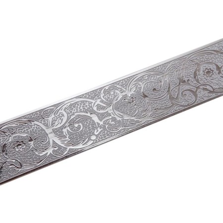 Bar for the cornice "monogram", height 7 cm, length 25 m, color silver, light gray