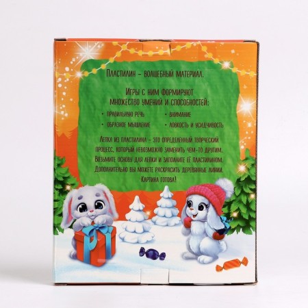 New Year's plasticine pictures "New Year! Bunny"-4
