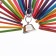 Toy for birds "Fan" with a bell, multi -colored, 25 x 20 cm