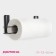 Holder for towels of a hinged shade, 27 × 7.5 × 9.5 cm, black
