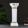 Column "Antique", white-gold 65x27 cm