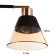 Causte "Alice" 2x60W E27 Black/gold 45x16x24cm