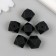 Busina silicone "polyhedron" black d = 1.4 cm