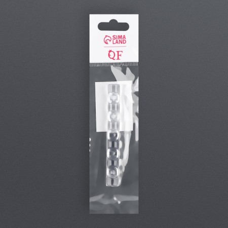 Manicure handle stand, 5 sections, 8 × 1 cm, transparent color-5