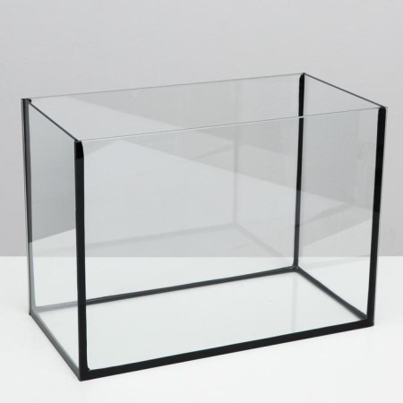 Aquarium rectangular "atall" with a lid, 29 liters, 43 x 22.5 x 30/35 cm, black-1