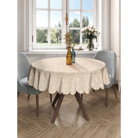 Tablecloth “leaf lines”, round, Saten, d = 150 cm-2