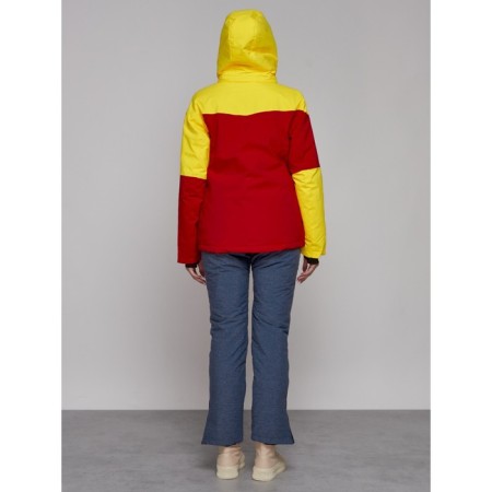 Ski jacket female winter, size 42, yellow color-6