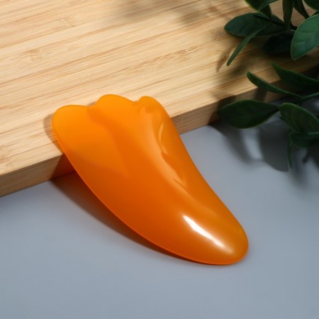 Huasha massage "Paw", 10 × 5 cm, orange color-1
