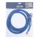 Shower hose Zein Z11PB, 150 cm, anti -digging, brass nuts, blue
