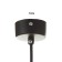 Suspension lamp "Titan" LED 5W 4000K black 2.8x2.8x60-160cm