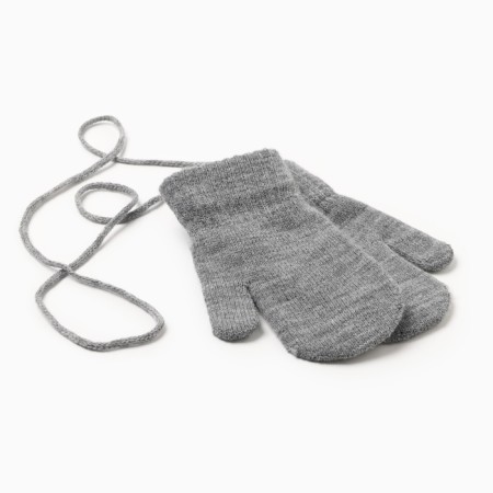 Baby mittens minku, gray color, 13.5 cm-1