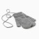Baby mittens minku, gray color, 13.5 cm