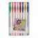 A set of gel pens, 8 colors, in a plastic box