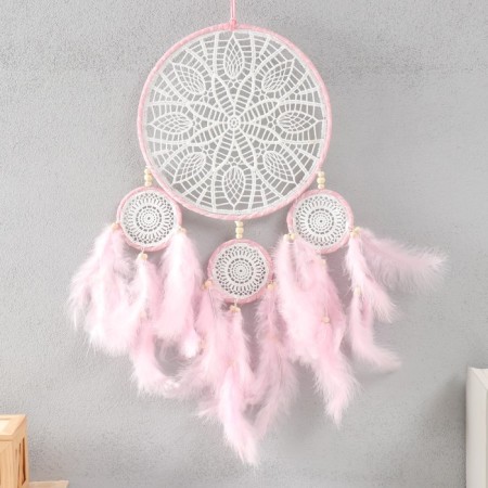 Dreams 4 rings "Lace Flower" Pink 24x54 cm