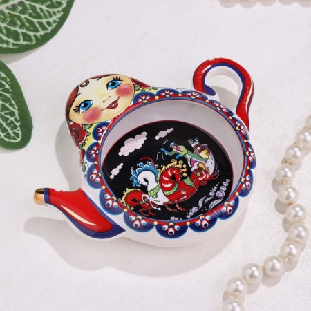 Stand for the tea bag "Troika", ceramics