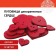 Auroles decorative "heart", wood (set of 12 pcs) Assorted, red