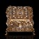 Casket "Grace", with a mirror, 5.8 × 5.8 × 4.4 cm, with crystals