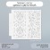 Stencil background plastic "Damascus Flower" 13x13 cm